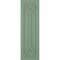 Ekena Millwork True Fit PVC San Carlos Mission Style Fixed Mount Shutters, Track Green, 12W x 69H, PR TFP001SC12X069TG - alternate 4